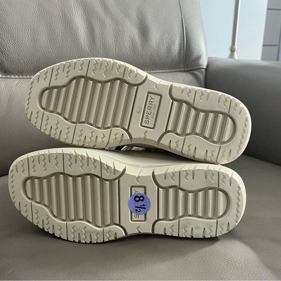 New Sperry Kittery Winter White/Ivory waterproof leather boots Size 8.5 - Picture 8 of 10